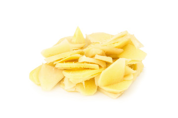 ginger slice isolated on white background
