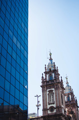 modern and old building church