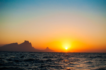 sunset at sea Rio de Janeiro