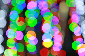 Abstract Light Bokeh on back Background.