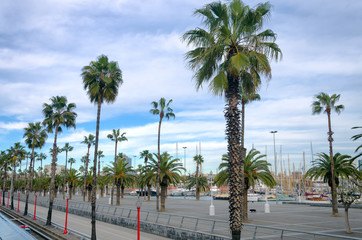 Port  in Barcelona, Spain