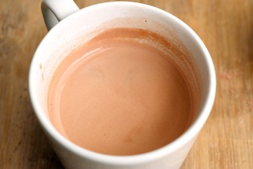 instant chocolate with powder