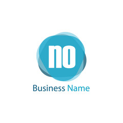 Initial Letter NO Logo Template Design