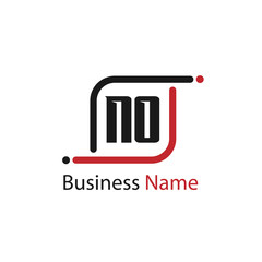 Initial Letter NO Logo Template Design