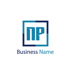 Initial Letter NP Logo Template Design