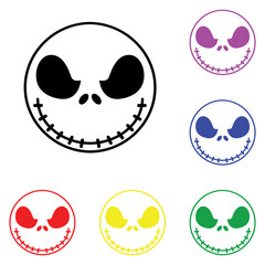 Element of scarecrow in multi colored icons. Premium quality graphic design icon. Simple icon for websites, web design, mobile app, info graphics