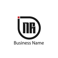 Initial Letter NR Logo Template Design