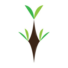 Isolated abstract tree icon