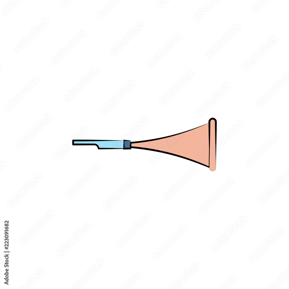 Poster pipe colored icon. element of birthday icon for mobile concept and web apps. color pipe icon can be 