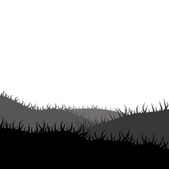 Law, meadow, grass-plot Silhouette
