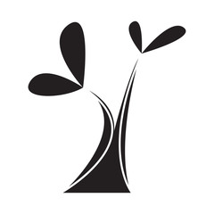 Isolated abstract tree icon