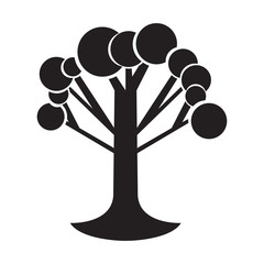 Isolated abstract tree icon