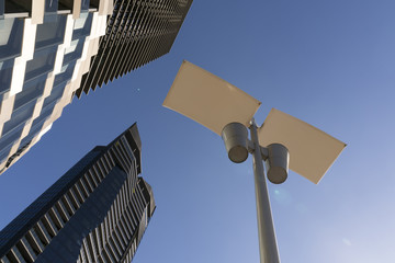 Abstract buildings and sky, Melbourne Australia