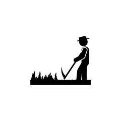 man spit icon. Element of gardening icon for mobile concept and web apps. Glyph spit can be used for web and mobile