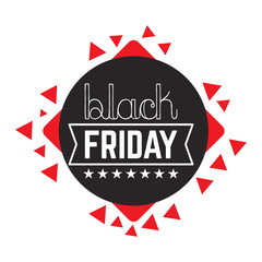 Isolatted black friday label