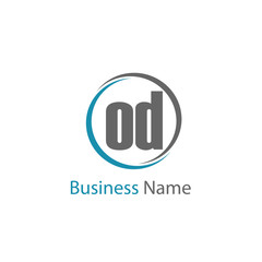 Fototapeta premium Initial Letter OD Logo Template Design