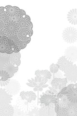 蓮　喪中　はがき　背景 