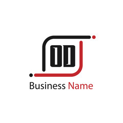 Initial Letter OD Logo Template Design