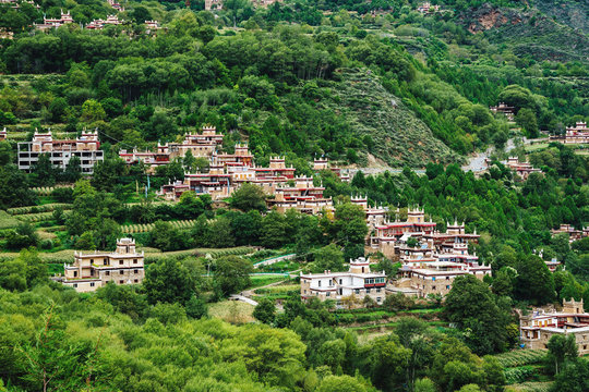 Sichuan province ganzizhou Dan yuba jiaju Tibetan village