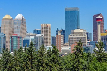Obraz premium Downtown Calgary in Alberta Canada
