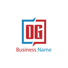 Initial Letter OG Logo Template Design