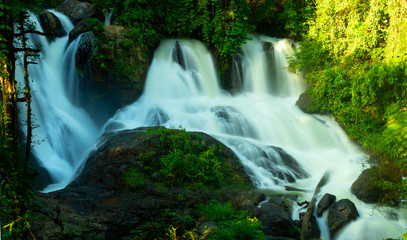 Pha Suea Waterfall at Tham Pla-Pha Suea National Park,Mae Hong Son,Northern Thailand