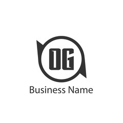 Initial Letter OG Logo Template Design