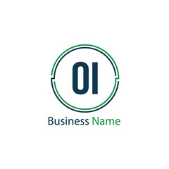 Initial Letter OI Logo Template Design