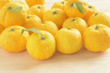 ゆず　木目背景

