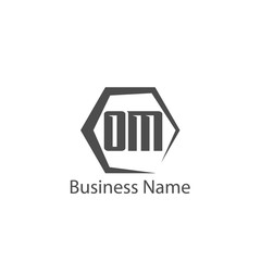 Initial Letter OM Logo Template Design