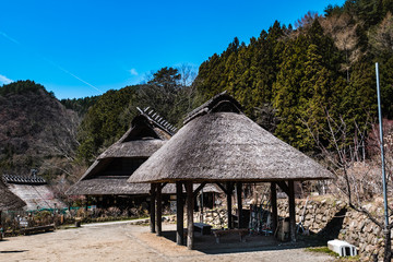Fototapeta na wymiar Saiko Iyashino-Sato Nenba ancient japanese village