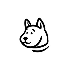 Portrait Adorable Dog Head Looking Left