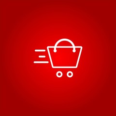 shopping icon logo design