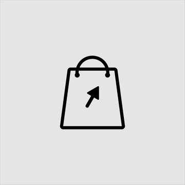 shopping icon logo design