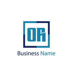 Obraz premium Initial Letter OR Logo Template Design