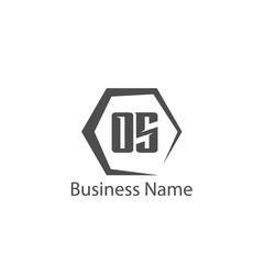 Initial Letter OS Logo Template Design