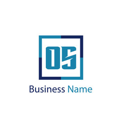 Initial Letter OS Logo Template Design