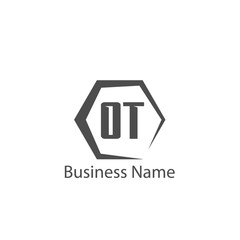 Initial Letter OT Logo Template Design