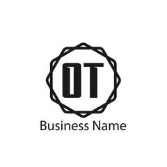 Initial Letter OT Logo Template Design