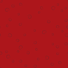 Seamless vector abstract pattern with outline spiral elements in monochrome red colors.