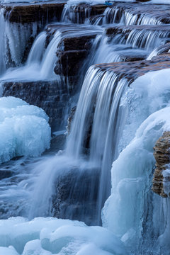 Shanxi Province NingWu rhizome bud mountain waterfalls