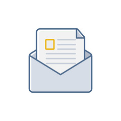 open email letter from envelope icon