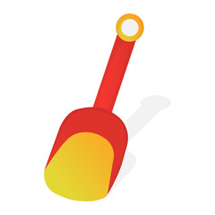 Spatula Toy Isolated icon. Cartoon style. Vector Illustration