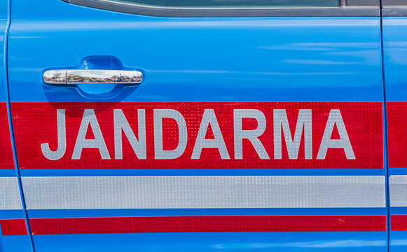 Turkish Jandarma (gendarme) traffic car door