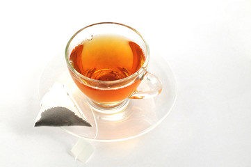 cup of hot black tea