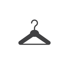 Hanger vector icon. filled flat sign for mobile concept and web design. Clothes hanger solid icon. Symbol, logo illustration. Pixel perfect vector graphics