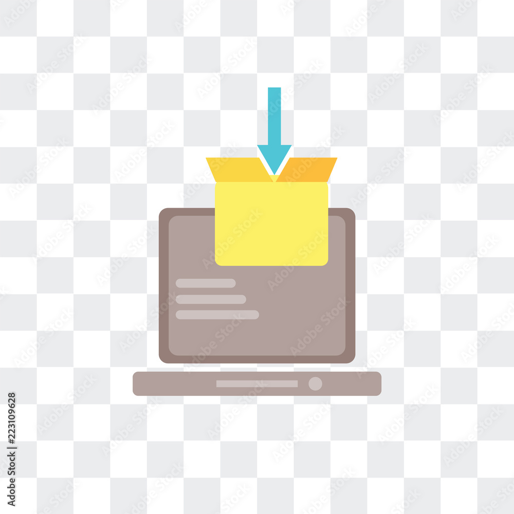 Poster sent icon isolated on transparent background. modern and editable sent icon. simple icons vector ill