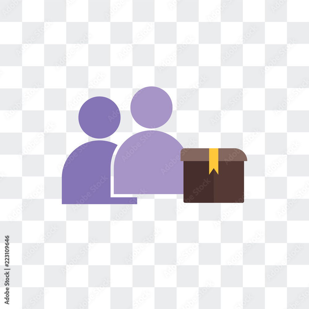 Poster management icon isolated on transparent background. modern and editable management icon. simple icon