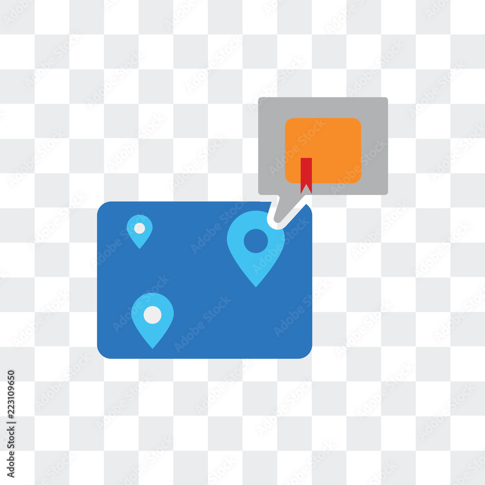 Poster tracking icon isolated on transparent background. modern and editable tracking icon. simple icons ve