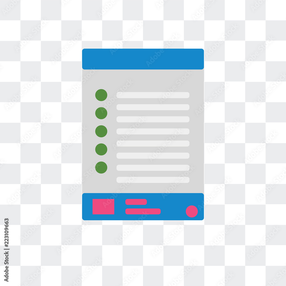 Poster tracking icon isolated on transparent background. modern and editable tracking icon. simple icons ve